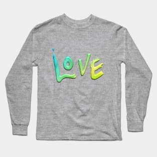 Green Love 3D Long Sleeve T-Shirt